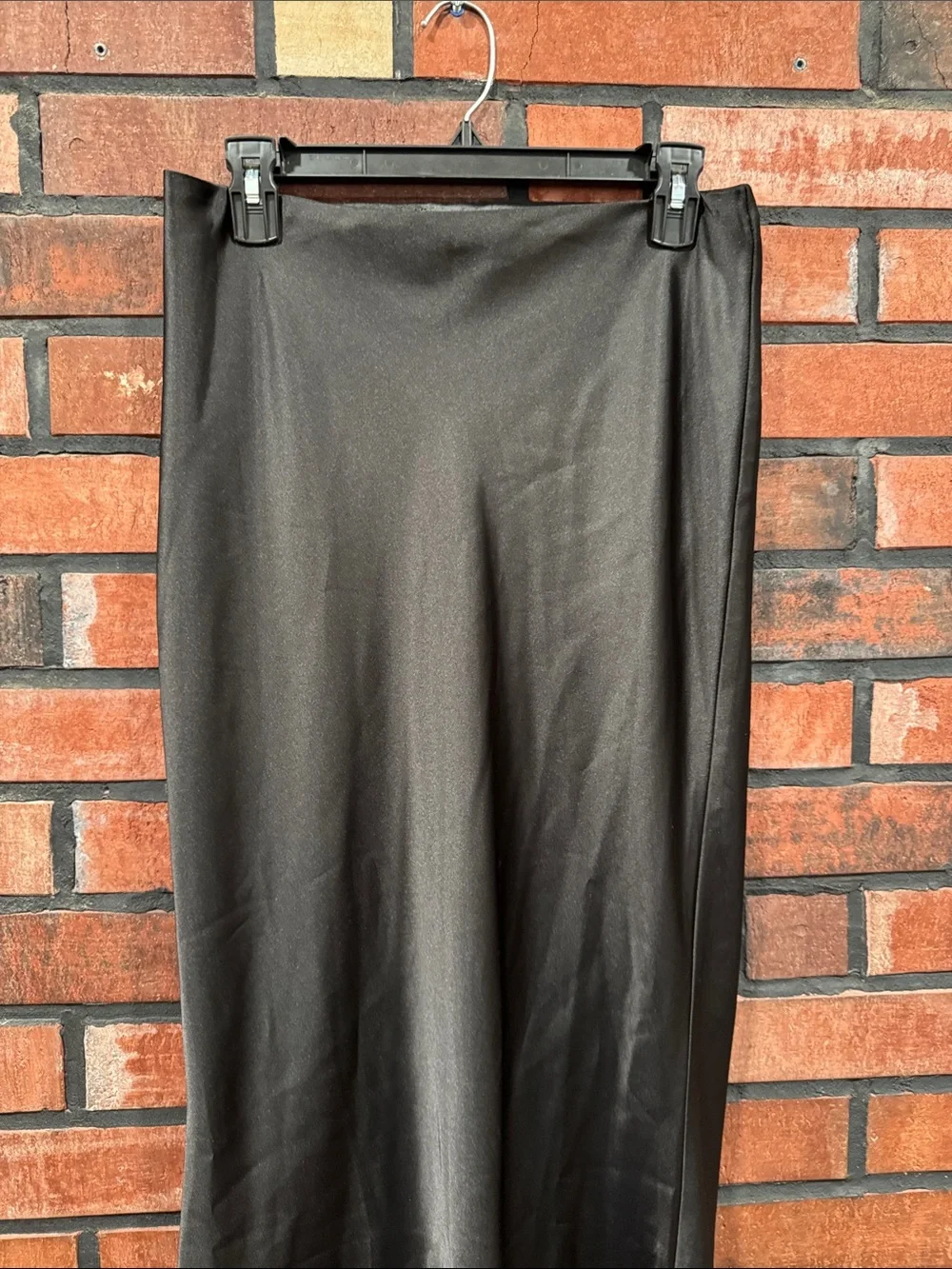 Babyboo Satin A-Line  Skirt - Black